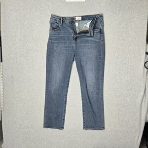 Driftwood Women Jeans 30x27 Blue Denim Straight 27" Inseam